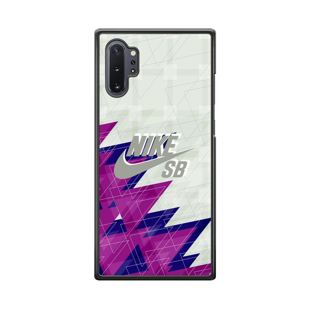 Nike SB Triangle Patern Samsung Galaxy Note 10 Plus Case-Rubber Black (2D Case)-Oxvistore