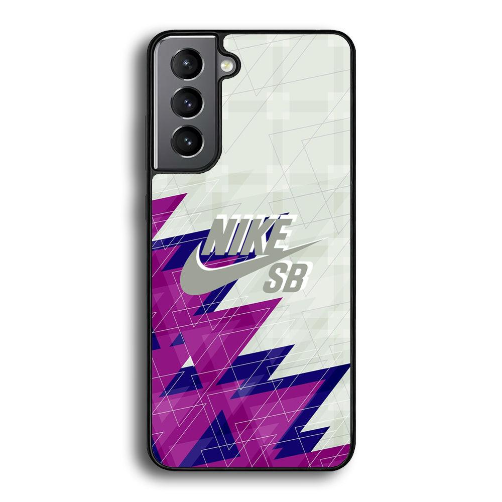 Nike SB Triangle Patern Samsung Galaxy S24 Case-Rubber Black (2D Case)-Oxvistore