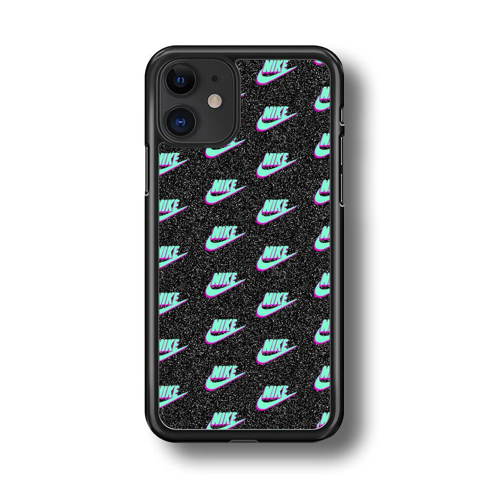 Nike Shine of Star iPhone 11 Case-Rubber Black (2D Case)-Oxvistore