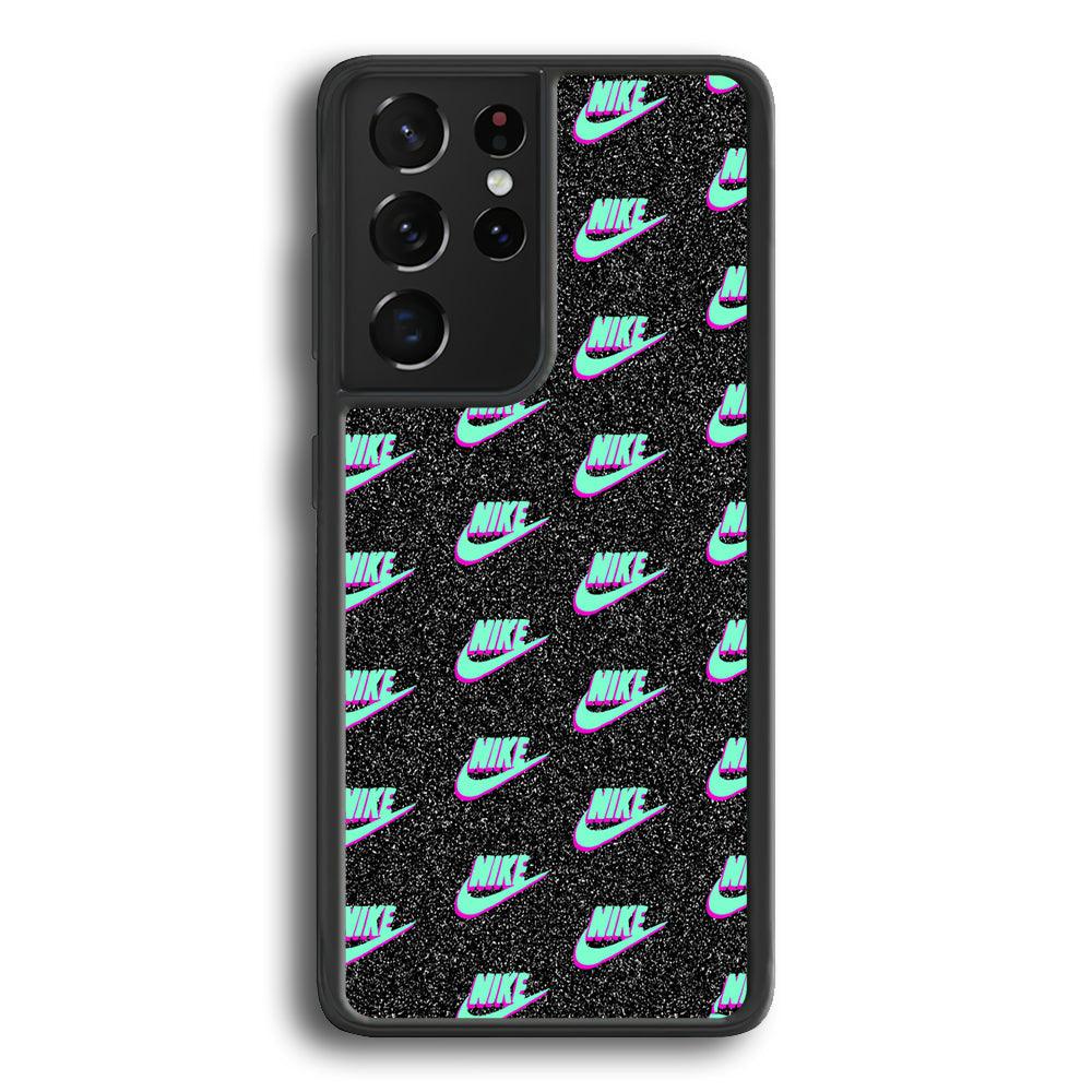 Nike Shine of Star Samsung Galaxy S21 Ultra Case-Rubber Black (2D Case)-Oxvistore