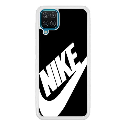 Nike Sling Black Samsung Galaxy A12 Case-Oxvistore