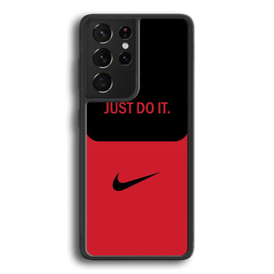 Nike Split in Style Samsung Galaxy S24 Ultra Case-Rubber Black (2D Case)-Oxvistore