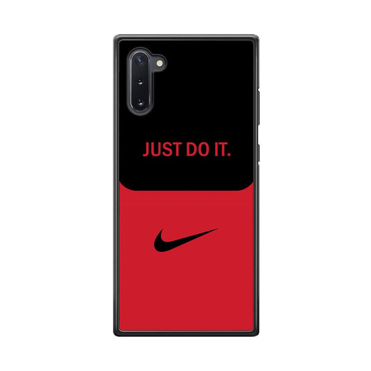 Nike Split in Style Samsung Galaxy Note 10 Case-Rubber Black (2D Case)-Oxvistore
