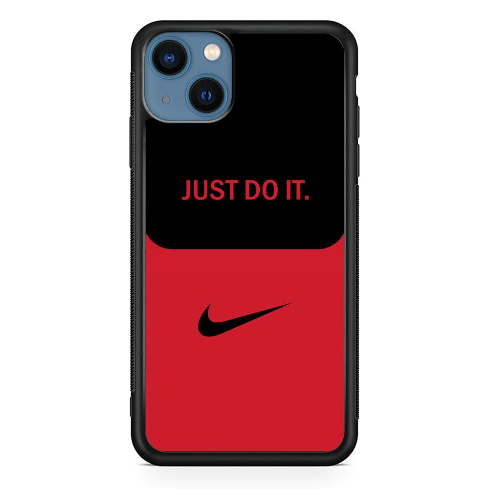 Nike Split in Style iPhone 15 Case-Rubber Black (2D Case)-Oxvistore