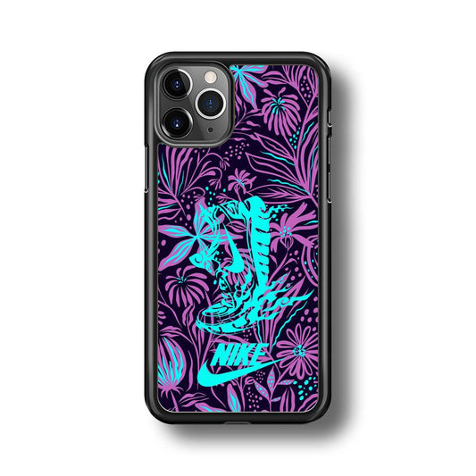 Nike Trial Forest Trip iPhone 11 Pro Max Case-Rubber Black (2D Case)-Oxvistore