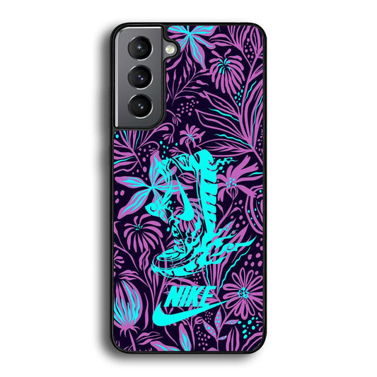 Nike Trial Forest Trip Samsung Galaxy S23 Case-Rubber Black (2D Case)-Oxvistore