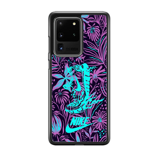 Nike Trial Forest Trip Samsung Galaxy S20 Ultra Case-Rubber Black (2D Case)-Oxvistore