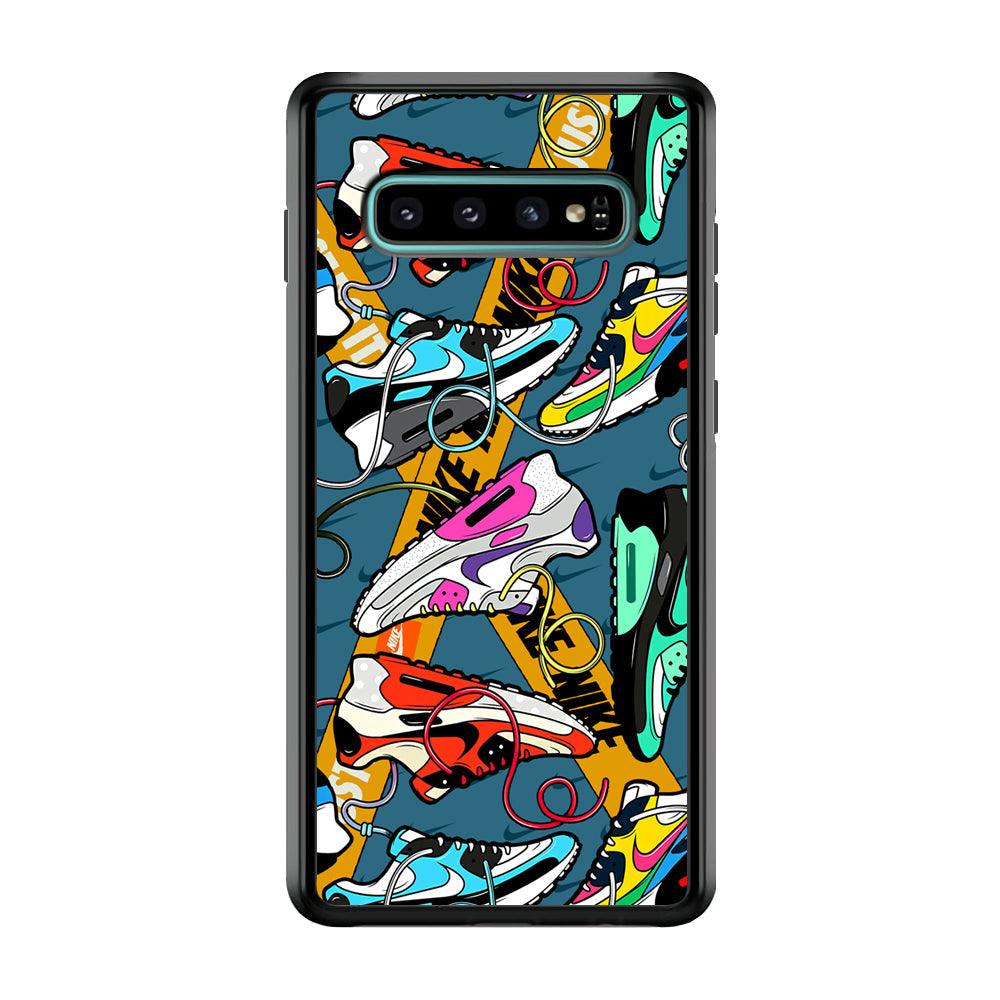 Nike Twister Shoelaces Samsung Galaxy S10 Plus Case-Oxvistore