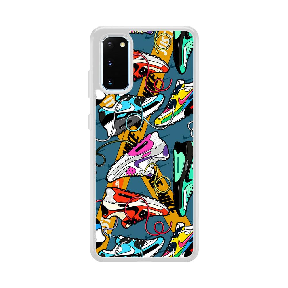 Nike Twister Shoelaces Samsung Galaxy S20 Case-Oxvistore