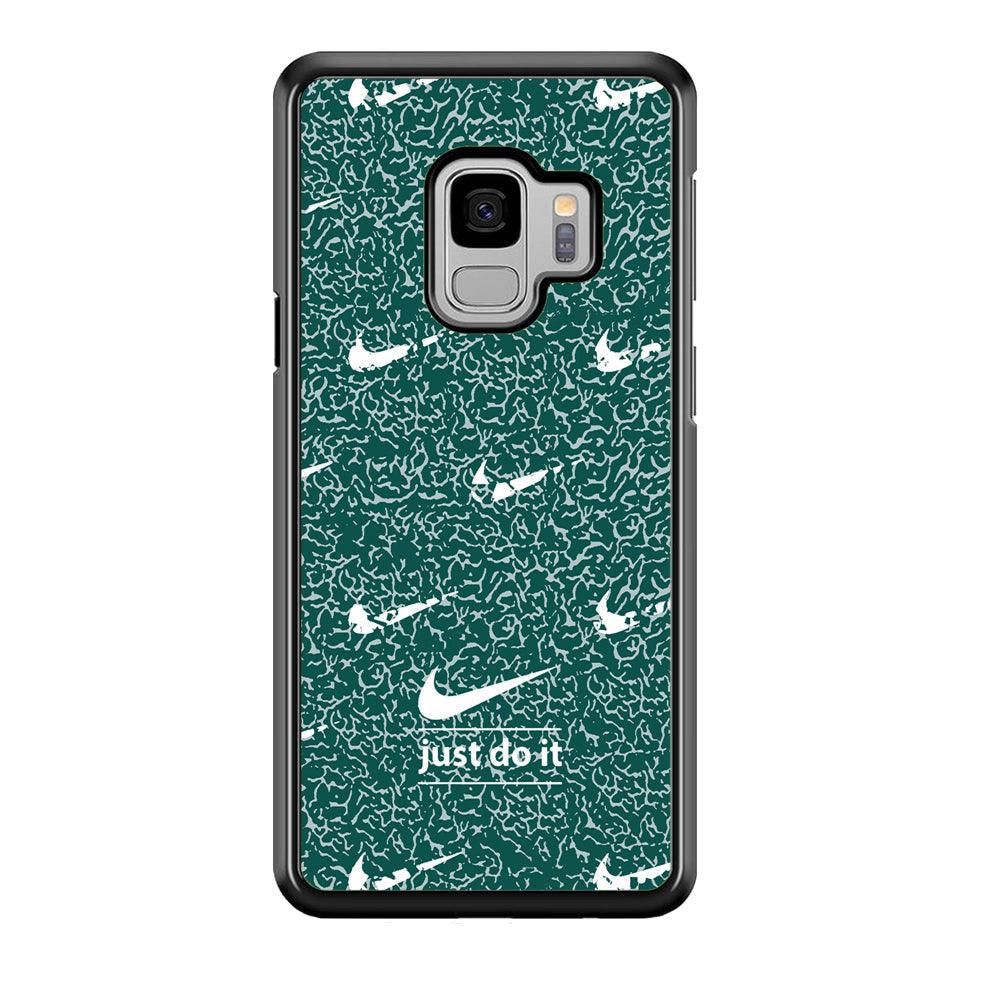 Nike White in Green Patern Samsung Galaxy S9 Case-Oxvistore