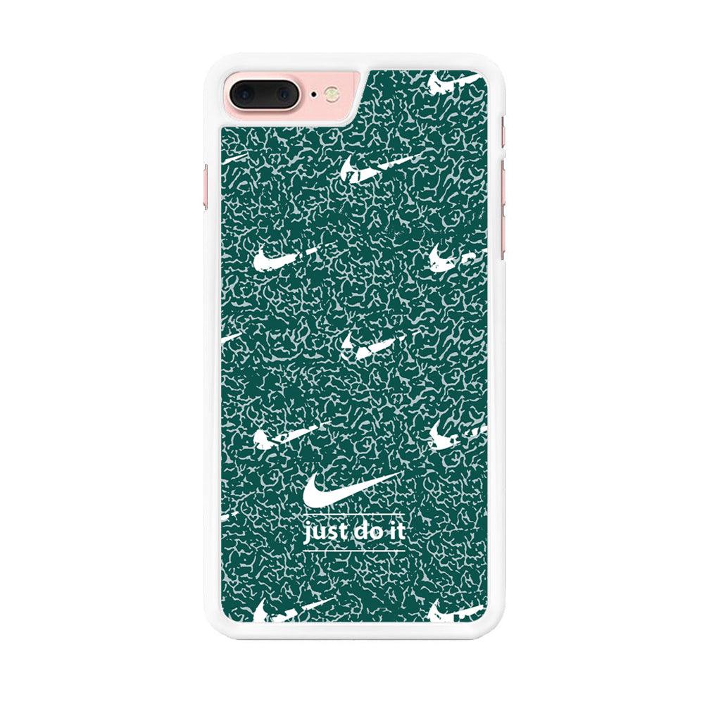 Nike White in Green Patern iPhone 7 Plus Case-Oxvistore