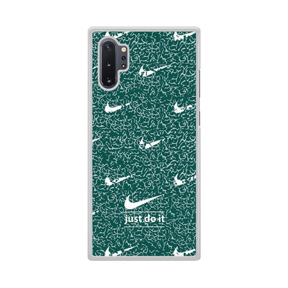 Nike White in Green Patern Samsung Galaxy Note 10 Plus Case-Oxvistore