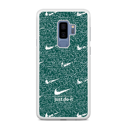 Nike White in Green Patern Samsung Galaxy S9 Plus Case-Oxvistore