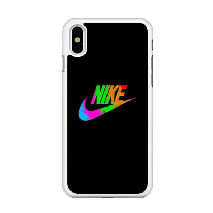 Nike Word Rainbow iPhone XS Case-Oxvistore