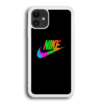 Nike Word Rainbow iPhone 12 Case-Oxvistore