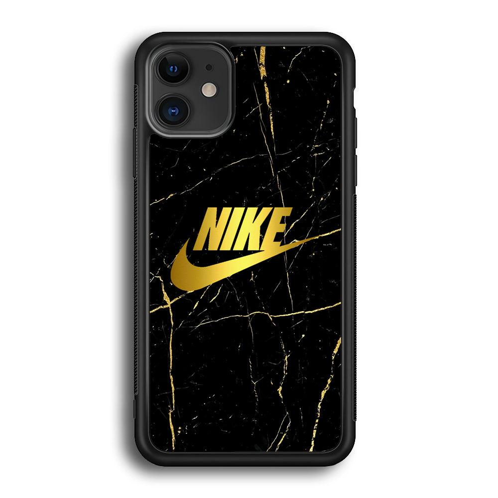 Nike World Jewelry iPhone 12 Case-Rubber Black (2D Case)-Oxvistore