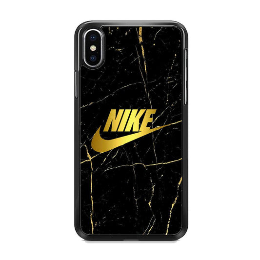 Nike World Jewelry iPhone XS MAX Case-Rubber Black (2D Case)-Oxvistore