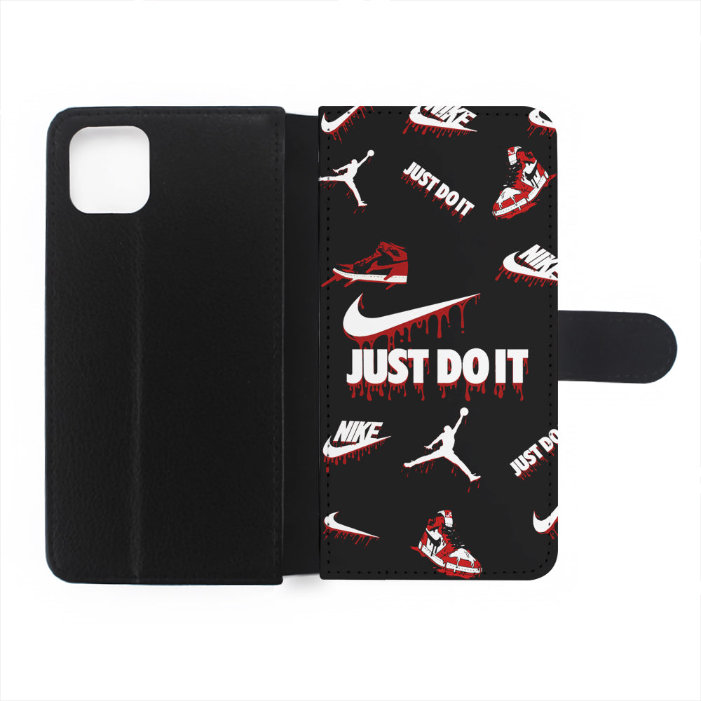 Nike X Air Jordan Black Flip Wallet Phone Case