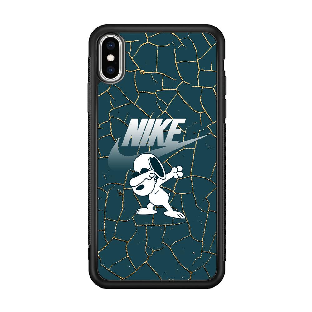 Nike and Snoopy Snoop Dab iPhone X Case-Oxvistore