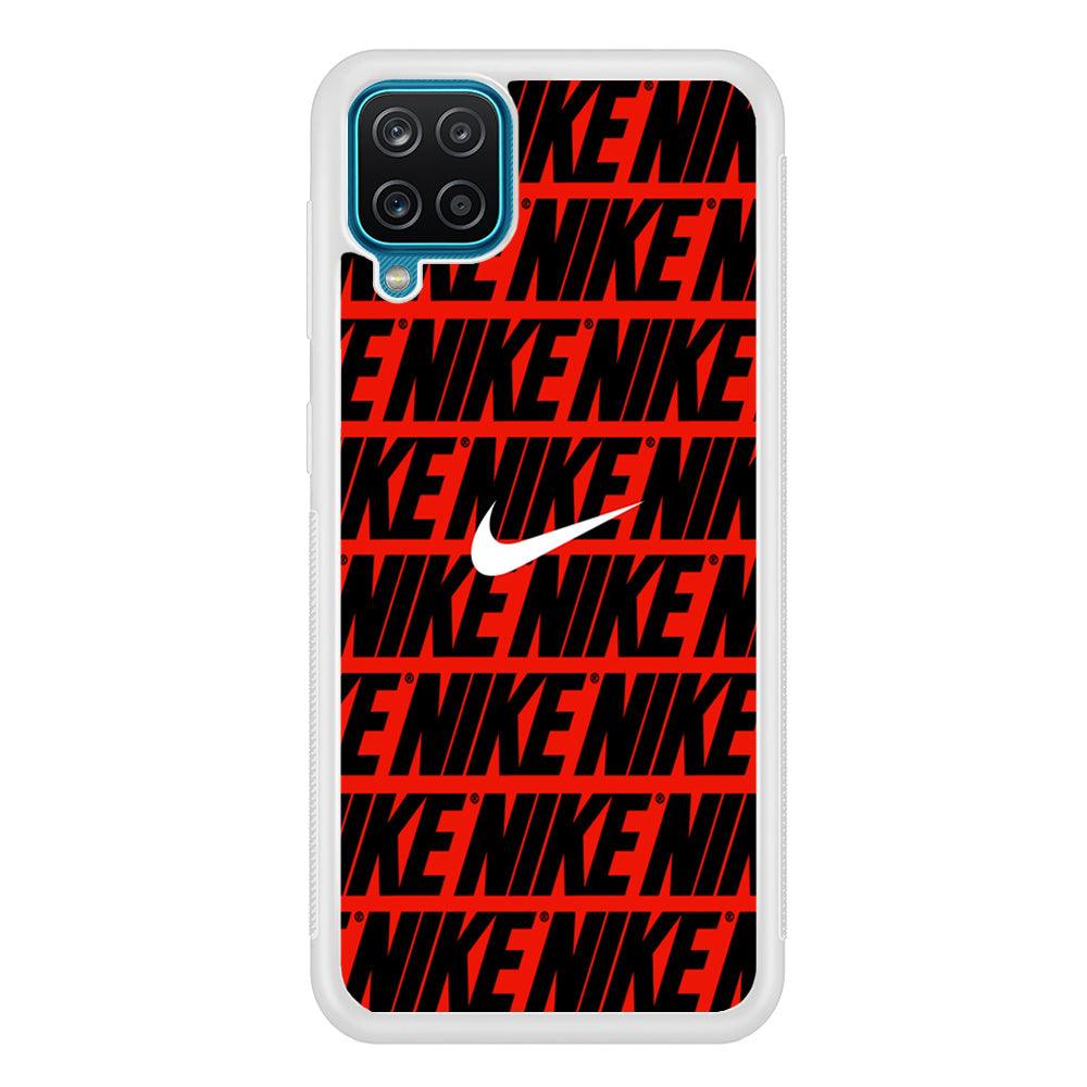 Nike in Red Samsung Galaxy A12 Case-Oxvistore