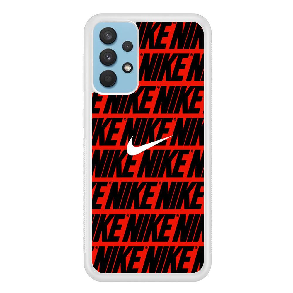 Nike in Red Samsung Galaxy A32 Case-Oxvistore