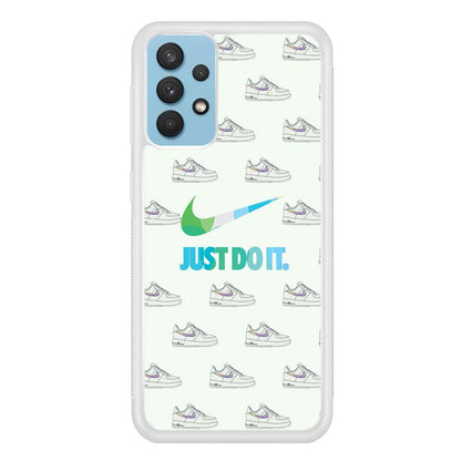 Nike logo in Shoes Collage Samsung Galaxy A32 Case-Oxvistore