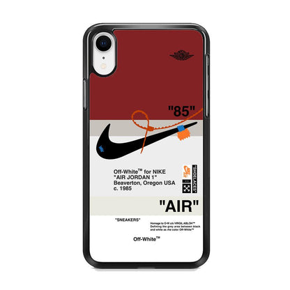 Nike x Air Jordan Off White Template iPhone XR Case-Oxvistore