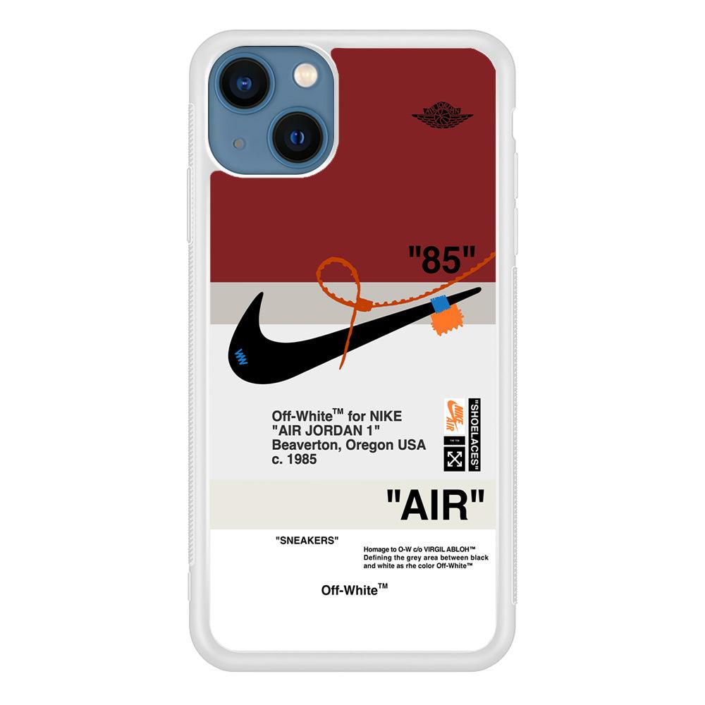 Nike x Air Jordan Off White Template iPhone 14 Plus Case-Oxvistore