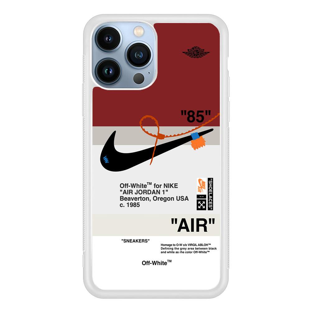 Nike x Air Jordan Off White Template iPhone 14 Pro Max Case-Oxvistore