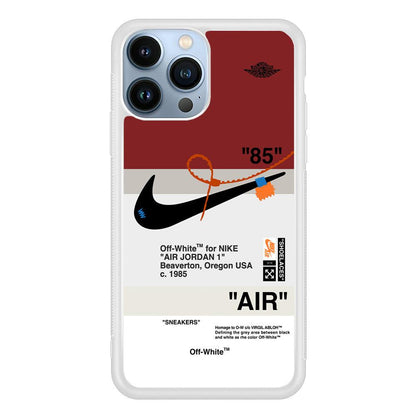 Nike x Air Jordan Off White Template iPhone 14 Pro Max Case-Oxvistore