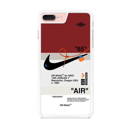 Nike x Air Jordan Off White Template iPhone 8 Plus Case-Oxvistore