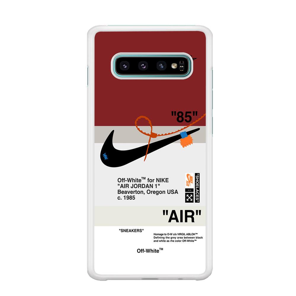 Nike x Air Jordan Off White Template Samsung Galaxy S10 Plus Case-Oxvistore