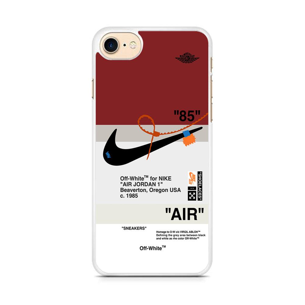 Nike x Air Jordan Off White Template iPhone 8 Case-Oxvistore