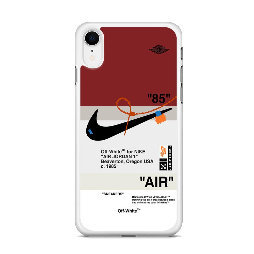 Nike x Air Jordan Off White Template iPhone XR Case-Oxvistore