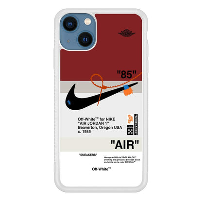 Nike x Air Jordan Off White Template iPhone 15 Plus Case-Oxvistore