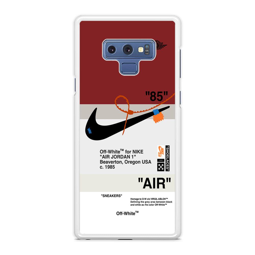 Nike x Air Jordan Off White Template Samsung Galaxy Note 9 Case-Oxvistore