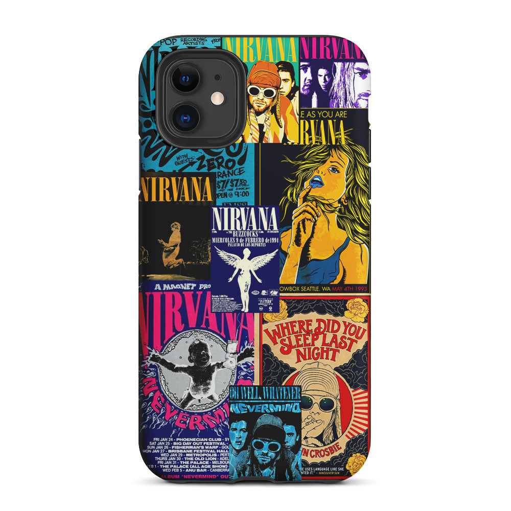 Nirvana Album Cover Collage 2 in 1 Tough Phone Case