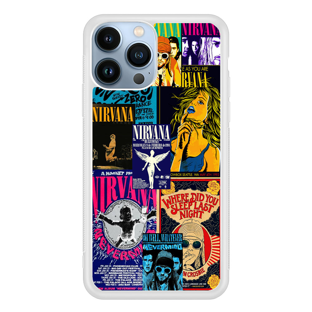 Nirvana Album Cover Collage 2D Rubber Phone Case