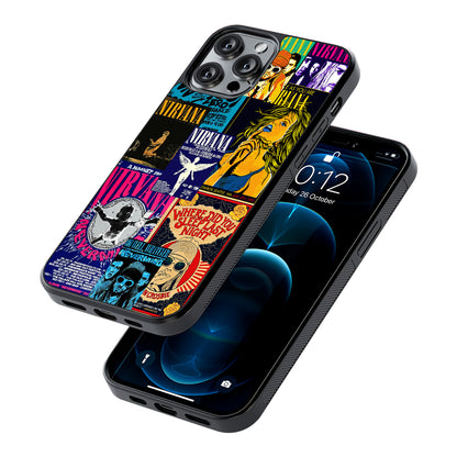 Nirvana Album Cover Collage 2D Rubber Phone Case