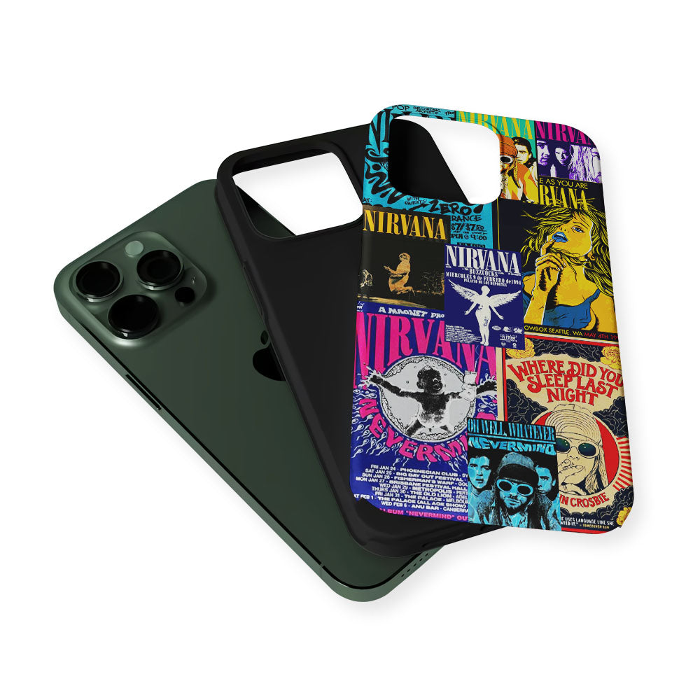 Nirvana Album Cover Collage 2 in 1 Tough Phone Case