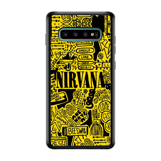 Nirvana Doodle Art Samsung Galaxy S10 Case-Oxvistore