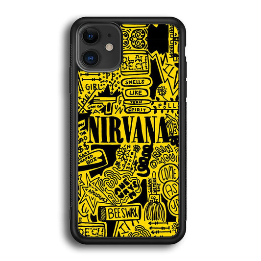 Nirvana Doodle Art iPhone 12 Case-Oxvistore