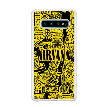 Nirvana Doodle Art Samsung Galaxy S10 Plus Case-Oxvistore