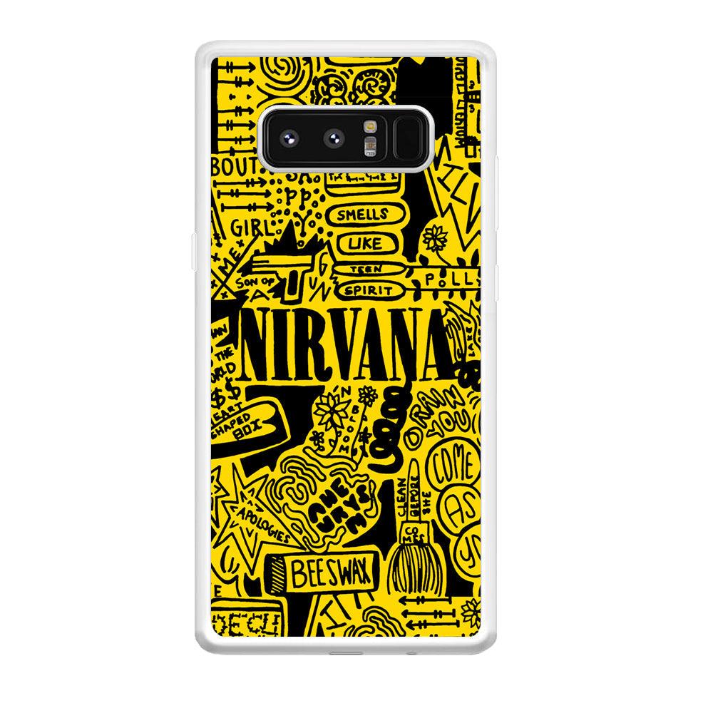 Nirvana Doodle Art Samsung Galaxy Note 8 Case-Oxvistore