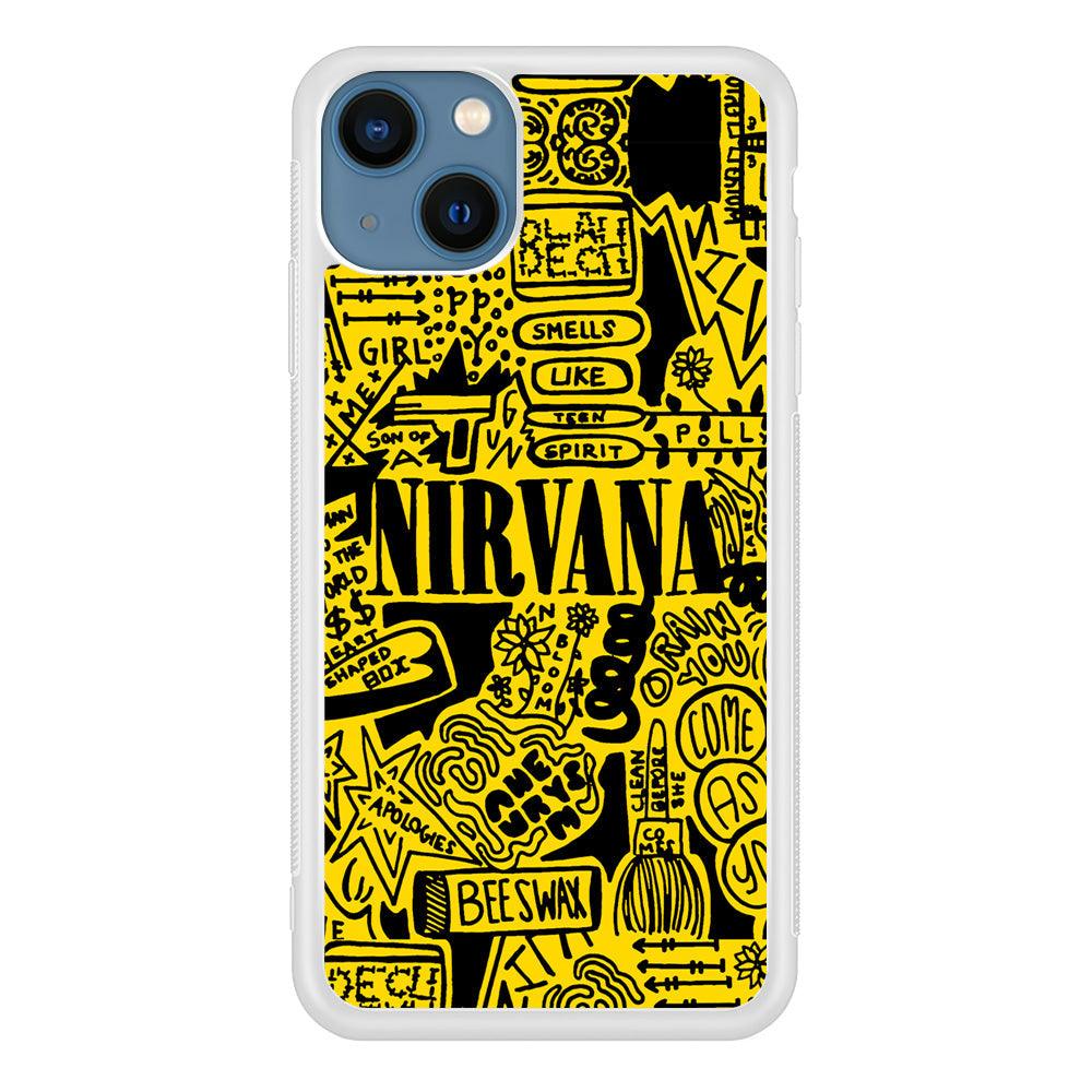 Nirvana Doodle Art iPhone 13 Case-Oxvistore