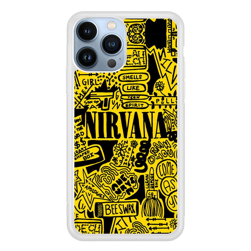 Nirvana Doodle Art iPhone 14 Pro Max Case-Oxvistore