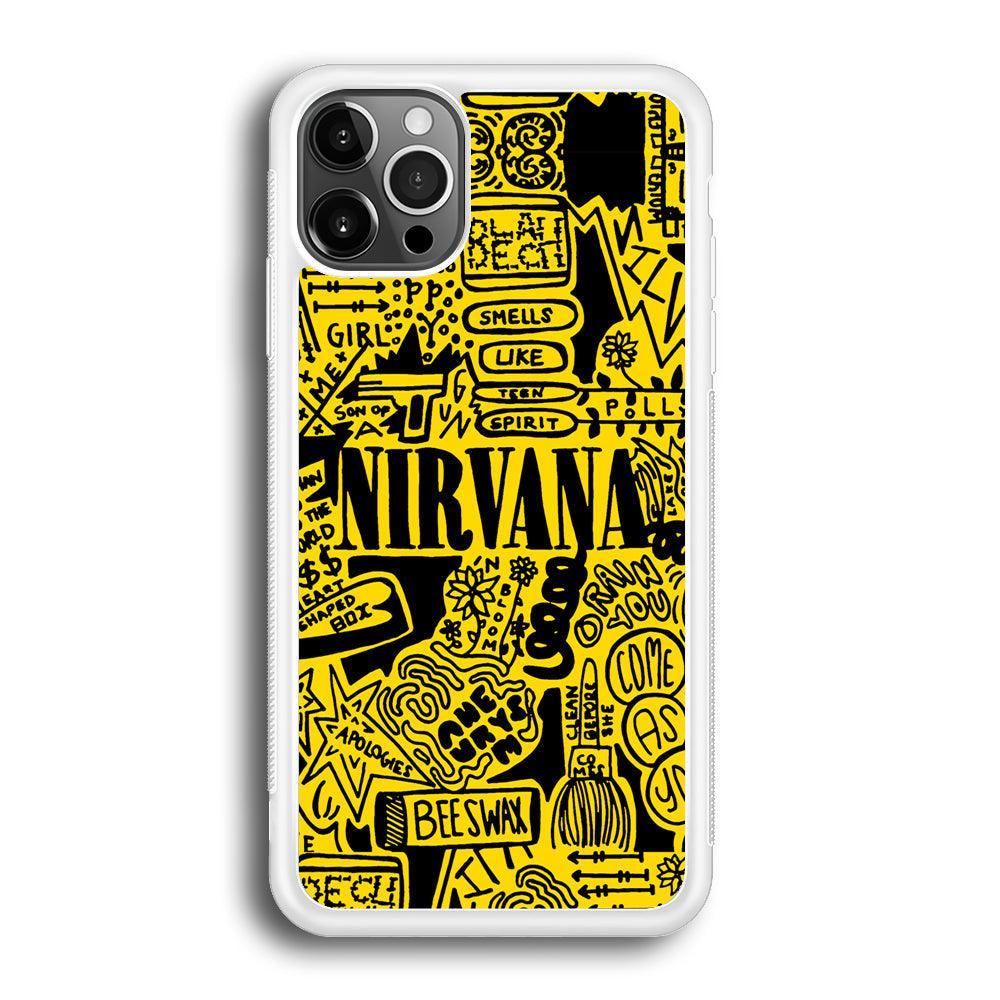 Nirvana Doodle Art iPhone 12 Pro Max Case-Oxvistore