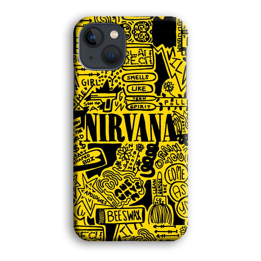 Nirvana Doodle Art iPhone 13 Case-Oxvistore