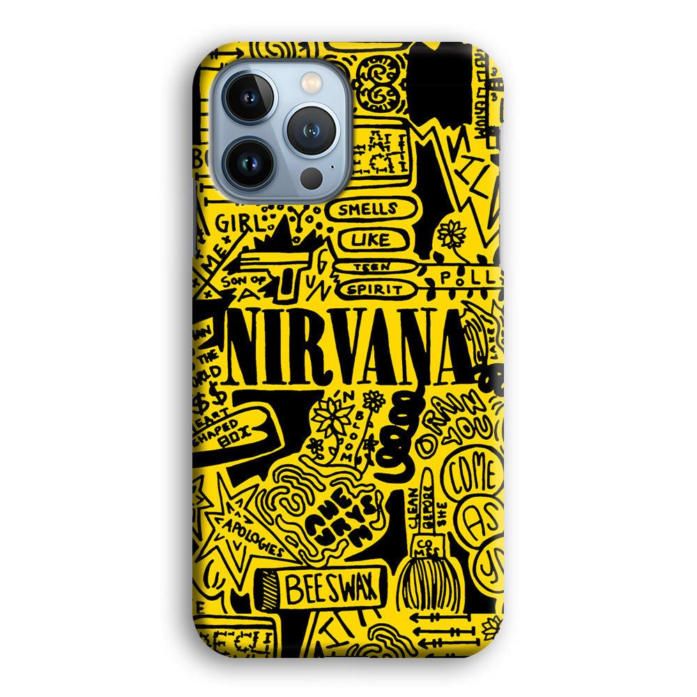 Nirvana Doodle Art iPhone 15 Pro Max Case-Oxvistore