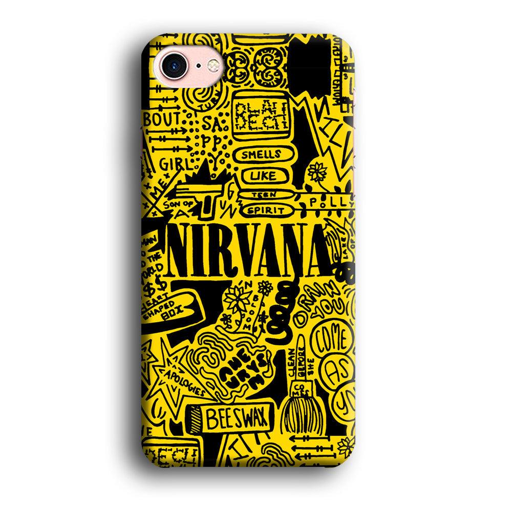 Nirvana Doodle Art iPhone 8 Case-Oxvistore